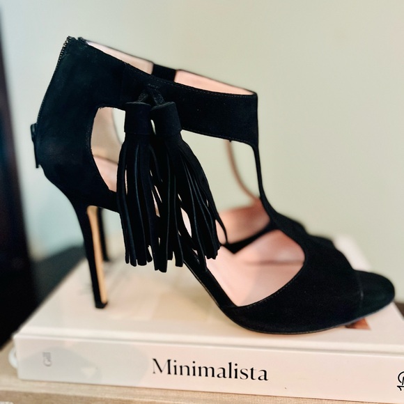kate spade Shoes - Kate Spade Black Tassel Heels